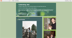 Desktop Screenshot of celebratingjake.blogspot.com