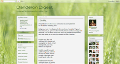 Desktop Screenshot of dandeliondigest.blogspot.com