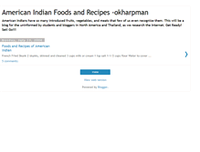 Tablet Screenshot of amindianfood.blogspot.com