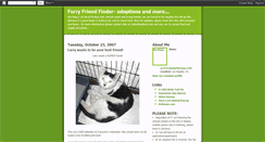 Desktop Screenshot of furryfriendalert.blogspot.com