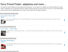 Tablet Screenshot of furryfriendalert.blogspot.com