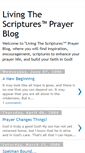 Mobile Screenshot of living-the-scriptures-prayer-blog.blogspot.com