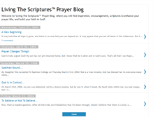 Tablet Screenshot of living-the-scriptures-prayer-blog.blogspot.com