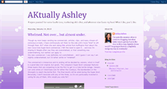 Desktop Screenshot of aktuallyashley.blogspot.com