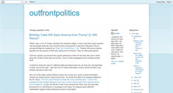 Desktop Screenshot of outfrontpolitics.blogspot.com
