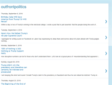 Tablet Screenshot of outfrontpolitics.blogspot.com