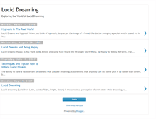 Tablet Screenshot of lucid--dreaming.blogspot.com
