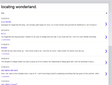 Tablet Screenshot of locatingwonderland.blogspot.com