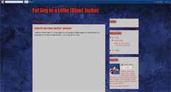 Desktop Screenshot of fatguybluejacket.blogspot.com