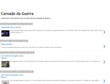 Tablet Screenshot of cansadodaguerra.blogspot.com