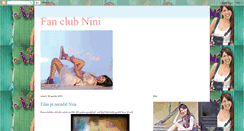 Desktop Screenshot of ninifanclub.blogspot.com