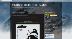 Desktop Screenshot of elblogdecrixis-snake.blogspot.com