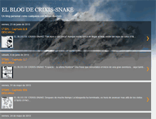 Tablet Screenshot of elblogdecrixis-snake.blogspot.com