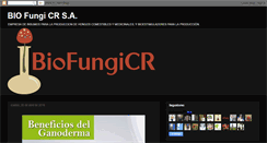 Desktop Screenshot of biofungicr.blogspot.com