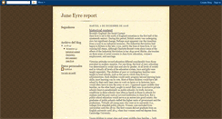 Desktop Screenshot of janeeyrereport.blogspot.com