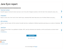 Tablet Screenshot of janeeyrereport.blogspot.com