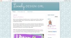 Desktop Screenshot of lovelydesigngirl.blogspot.com
