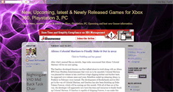 Desktop Screenshot of newgamesupcoming.blogspot.com