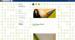 Desktop Screenshot of lolaortega.blogspot.com