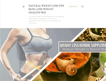 Tablet Screenshot of natural-weight-loss-guide.blogspot.com