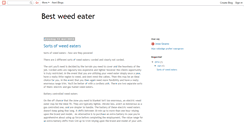 Desktop Screenshot of bestweedeater.blogspot.com