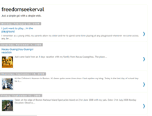 Tablet Screenshot of freedomseekerval.blogspot.com