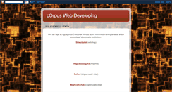 Desktop Screenshot of corpuswebdev.blogspot.com