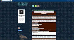 Desktop Screenshot of lifeinsuranceconsultancy.blogspot.com