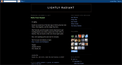 Desktop Screenshot of lightlyradiant.blogspot.com