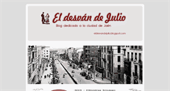 Desktop Screenshot of eldesvandejulio.blogspot.com