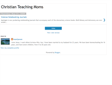 Tablet Screenshot of christianteachingmoms.blogspot.com