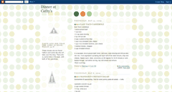 Desktop Screenshot of dinneratcathys.blogspot.com