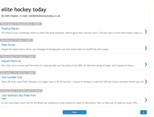 Tablet Screenshot of elitehockeytoday.blogspot.com