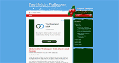 Desktop Screenshot of freeholidaywallpapers.blogspot.com