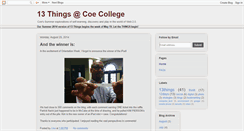 Desktop Screenshot of coe13things.blogspot.com
