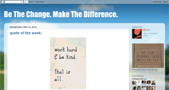 Desktop Screenshot of bethechangemakethedifference.blogspot.com