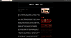 Desktop Screenshot of cursorinvictus.blogspot.com