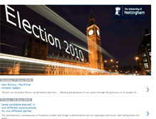 Tablet Screenshot of electionblog2010.blogspot.com