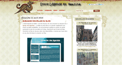 Desktop Screenshot of legende-et-realite.blogspot.com