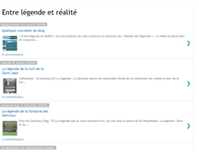 Tablet Screenshot of legende-et-realite.blogspot.com