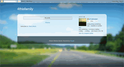 Desktop Screenshot of 4thisfamily.blogspot.com