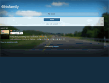 Tablet Screenshot of 4thisfamily.blogspot.com
