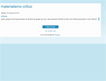 Tablet Screenshot of materialismocritico.blogspot.com