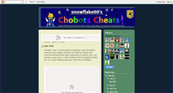 Desktop Screenshot of chobotscheatsbysnow.blogspot.com