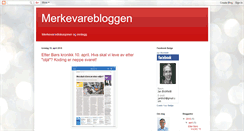 Desktop Screenshot of merkevarebloggen.blogspot.com