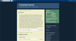 Desktop Screenshot of everythingirrelevant.blogspot.com