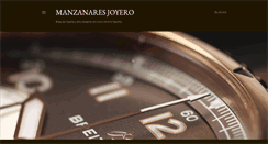 Desktop Screenshot of manzanaresjoyero.blogspot.com