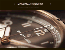 Tablet Screenshot of manzanaresjoyero.blogspot.com