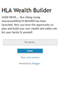 Mobile Screenshot of hlawealthbuilder.blogspot.com