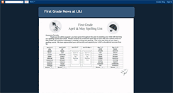 Desktop Screenshot of lbjfirstgradenews.blogspot.com